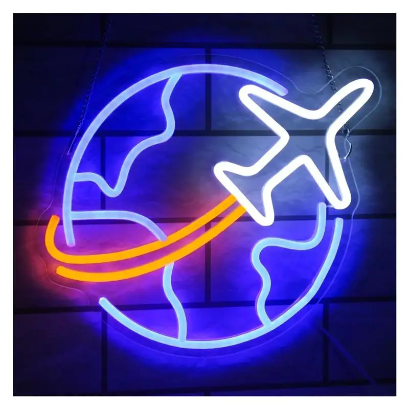 airplane-travel-neon-sign-usb-powered-for-bar-kids-room-gaming-bedroom-decoration-32x28cm-126×11in