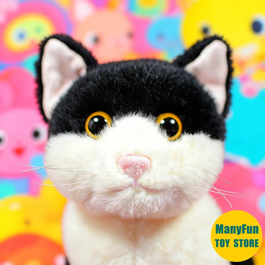 

Плюшевая игрушка-кот «Кошка-корова» высокой точности, реалистичная имитация животного, мягкая кукла, кавайный подарок