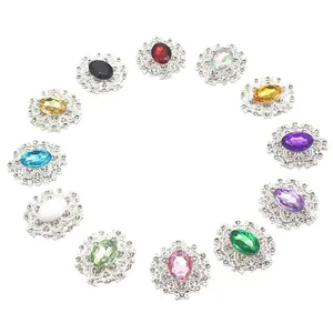 Brillante 25 * 26 mm 10pcs CRISTAL CRISTALE Broche Accesorios Diy CARJETA DE VINA DE VINO CARS DE REBAJO DE REFORMA CONSECURA 8 mejores encantos de cristal de ventas para joyas - №6