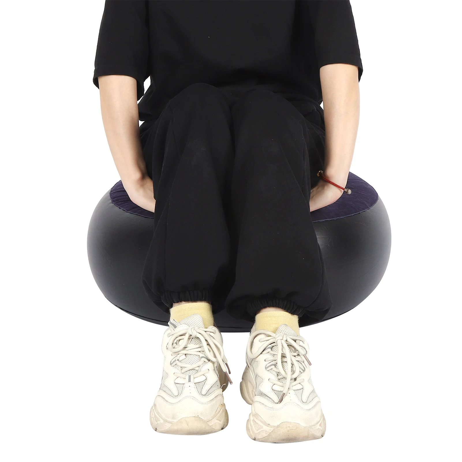 ZK30 كرسي تخييم خارجي محمول قابل للنفخ يتدفقون البراز مسند القدمين للسفر في المكتب المنزلي