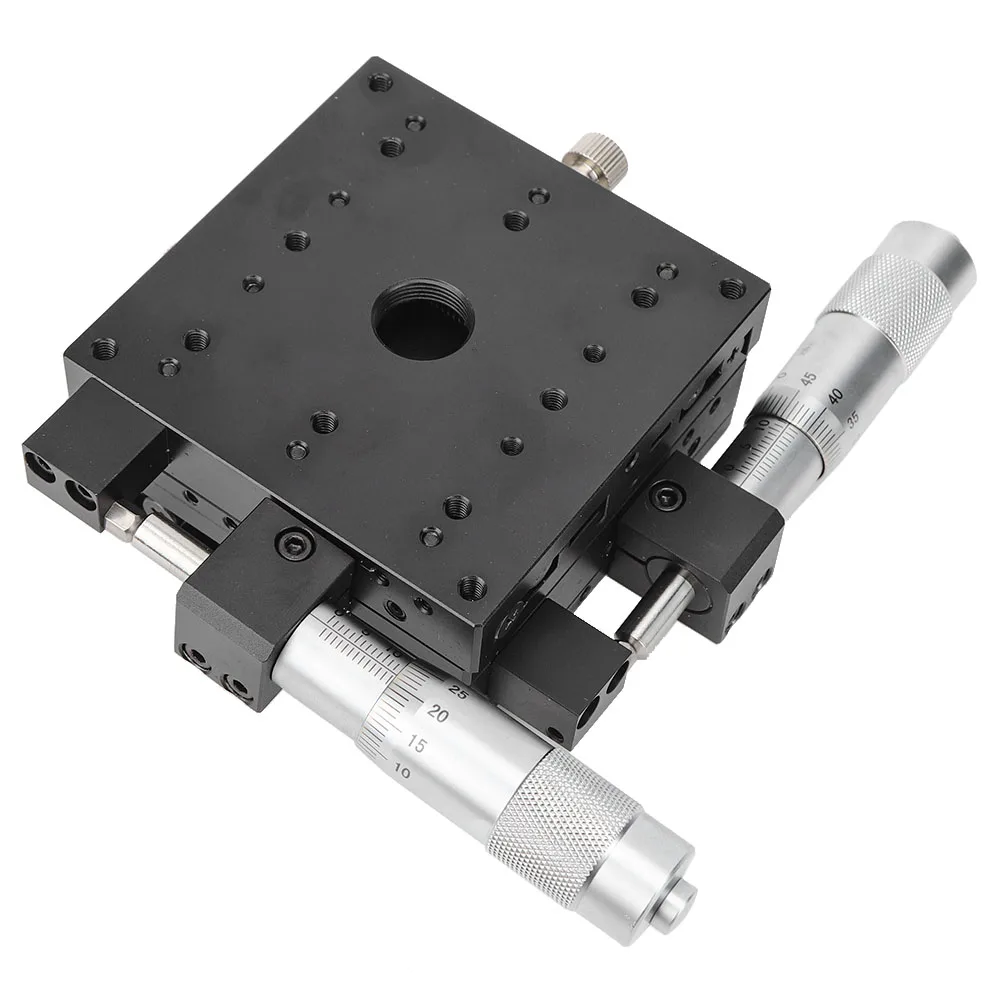 Picture 4: 80x80x40mm XY Micrometer Manual FinE tuning Cross Roller Precision Linear Stages