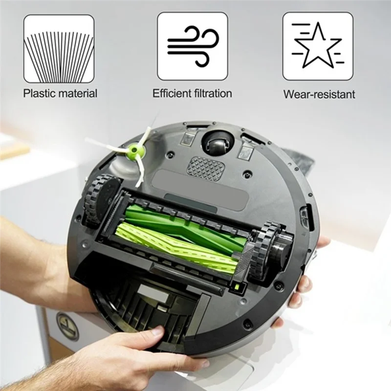 ABUS-Irobot Roomba I7 I7+ I6 I6+ I3 I3+ I8 I8+ I4 I4+ I5 I5+ I2 I2+ I1 I1+ I E 진공 롤러 사이드 브러시 HEPA 필터