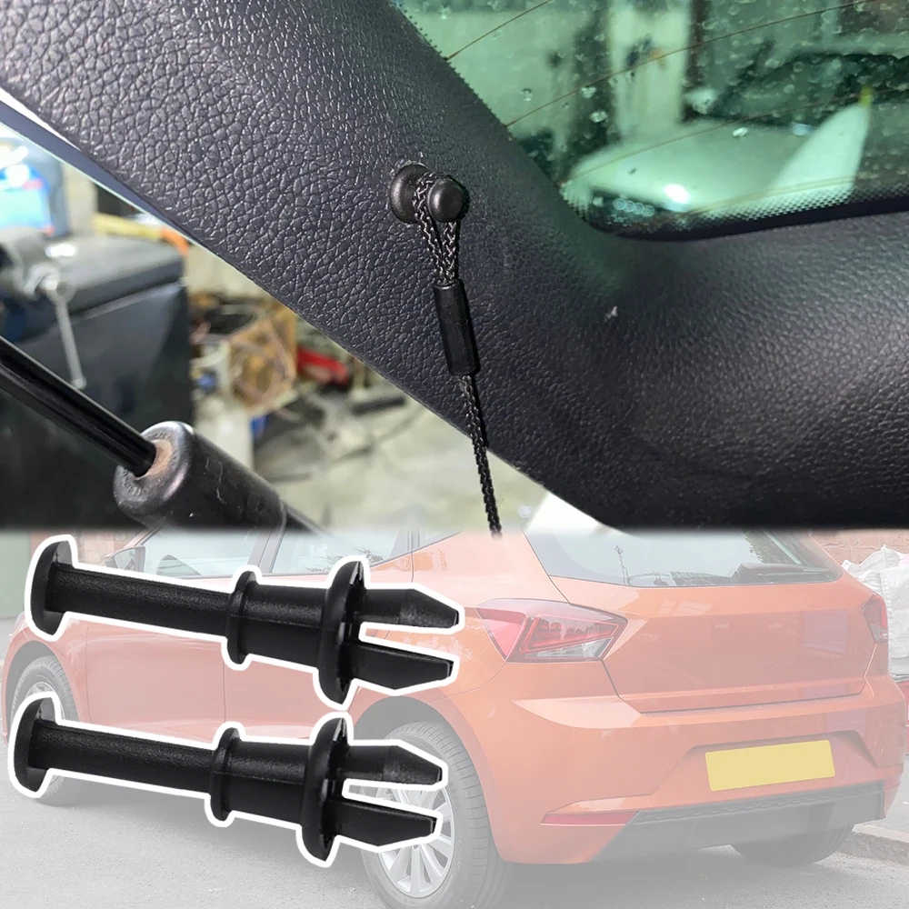 Car Parcel Shelf String Holder Rivet Hanger Rear Trunk Cargo Clips Replacement For SEAT Ibiza MK3 MK4 MK5 2002 2003 2004 - 2021