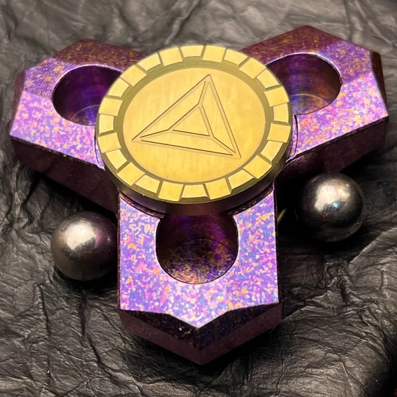 Spinner do rąk z stopu tytanu, magnetyczny, metalowy, do kręcenia na palcach, zabawka sensoryczna EDC, redukująca stres.