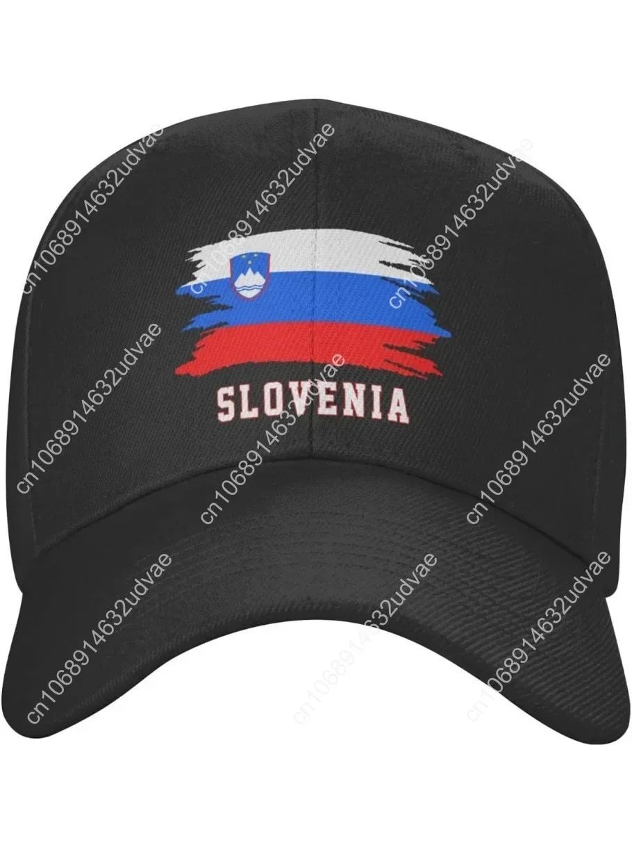 

Slovenia Flag Cool Slovenian Fans Baseball Cap Adjustable Unisex Black Patriotic Dad Trucker Hat