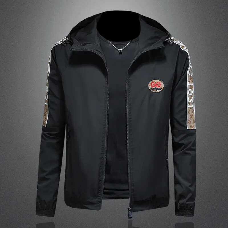 

Men's Embroidered Slim Fit Hoodie Jaet Trendy High End Polyester Fiber Long Sve Regular Length Youth Autumn Faion