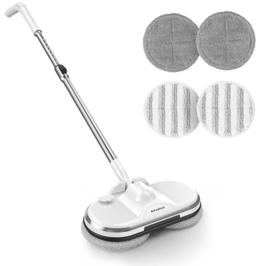 

Electric Mop WS-24 Cordless Spin Mop for Floor Cleaning Lightweight and Rechargeable Floor Cleaner with Water Sprayer and LED H