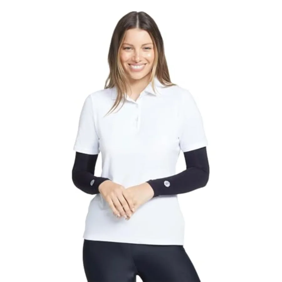 

Solbari UPF 50+ Sun Protective Arm Sleeves Sensitive Collection, UV Protection For Men and Women, Set of Two Sleeves