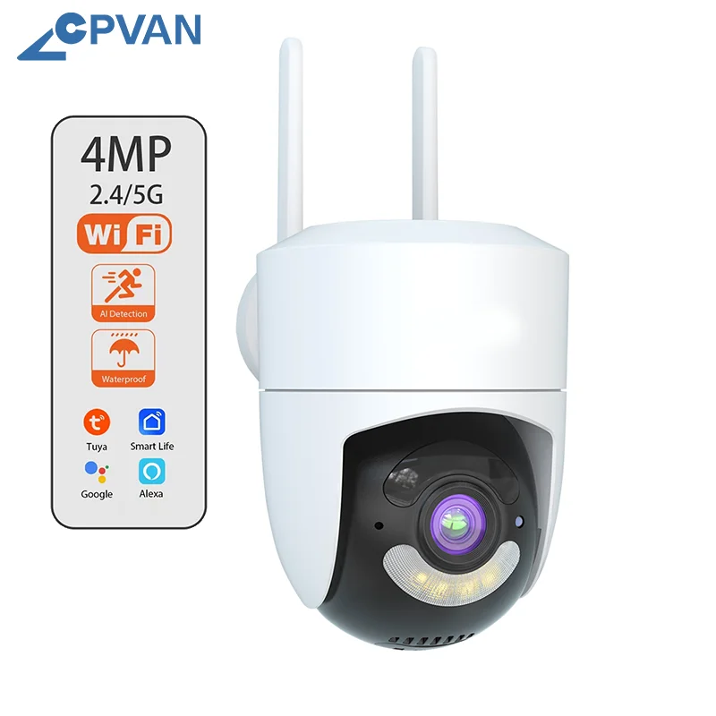 Outdoor/Indoor Camera HD 4MP Wireless Wifi 2.4G/5G Security Camera Motion Detector Home Surveillance Tuya Smart Life APP controI