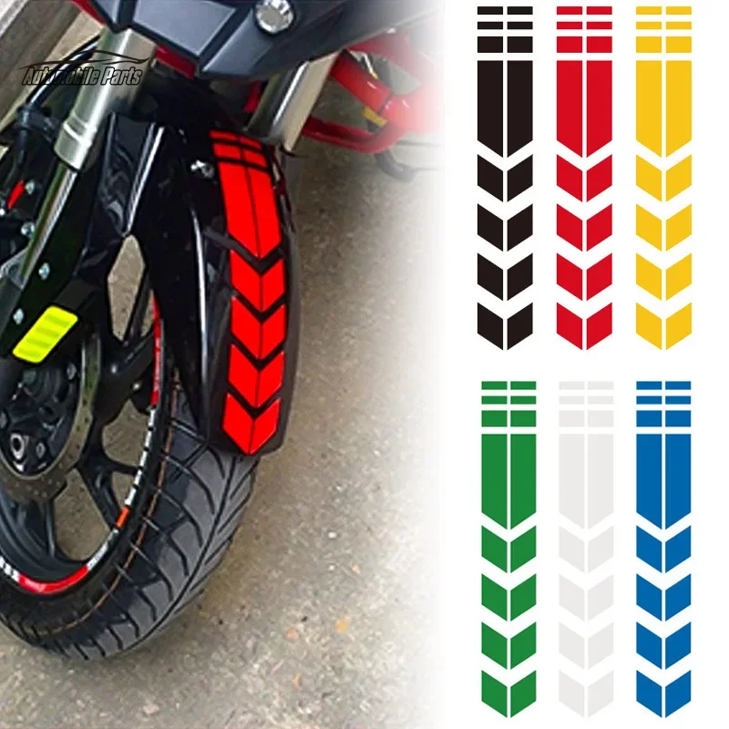 Motorcycle Arrow Stripe Stickers Fender Paste Universal Waterproof Oilproof Reflective Motorbike Tape Decal Moto Accessories