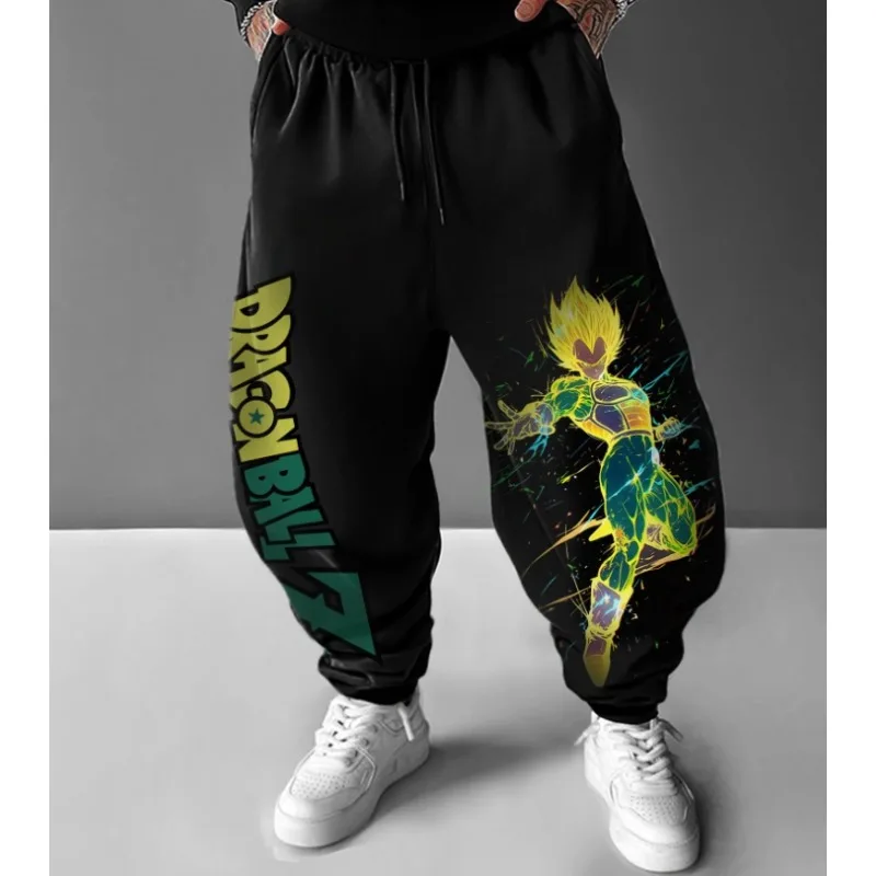 لعبة دراغون بول زد سوبر سايان تريند انفجار جديد حار موضة مطبوعة الرجال سراويل تقليدية فضفاضة نمط الشارع الشهير فستان الصيف اليومي