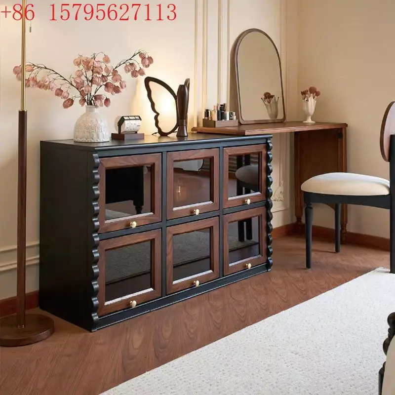 

Bedroom dresser, chest of drawers, integrated bedside dresser, chocolate cabinet, makeup table