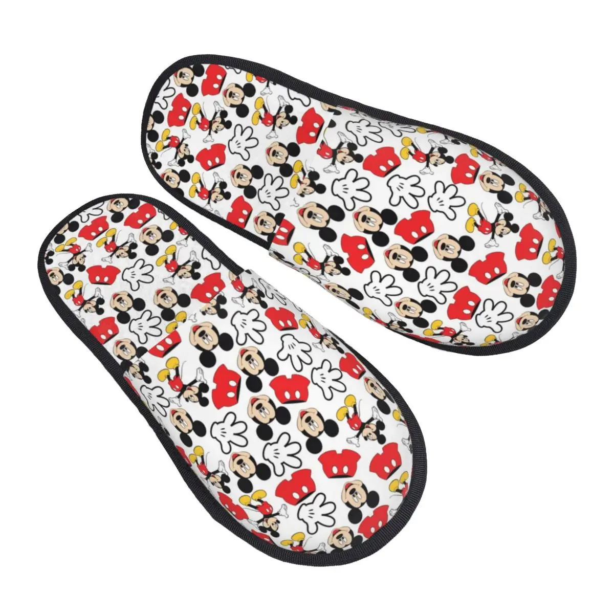 

Minnie Mickey Mouse Cartoon Animation Guest Slippers for Spa Women Custom Print House Slipper