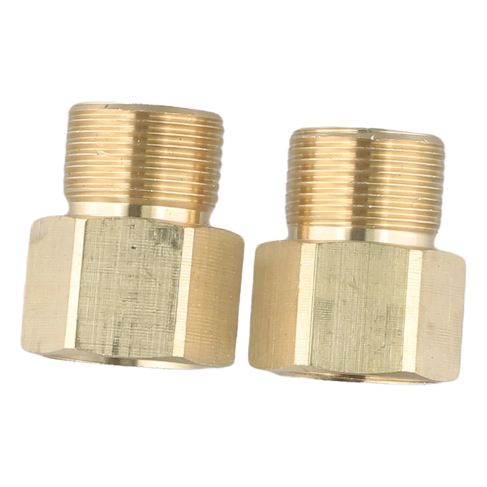 2 قطعة مقرنة متري M22 15 مللي متر ذكر إلى M22 14 مللي متر غسالة الضغط محول خرطوم الموضوع تركيب موصل اكسسوارات المطبخ الحمام