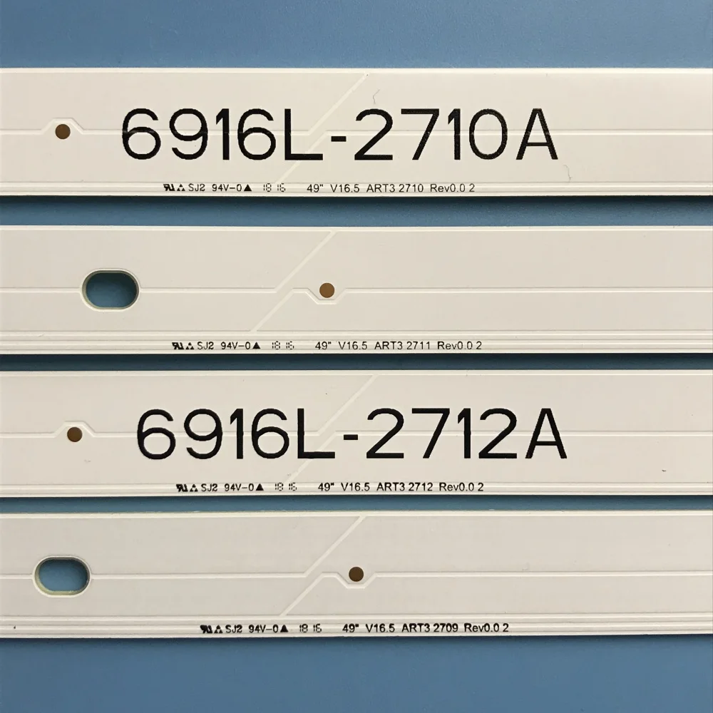 LED شريط إضاءة خلفي 8 مصباح ل 6916L-2709A 2710A 2711A 2712A 49LH590V 49LJ5100 49UH610V 49LJ510M 49 ''V16.5 ART3 2709A Rev 0 0.2 #2