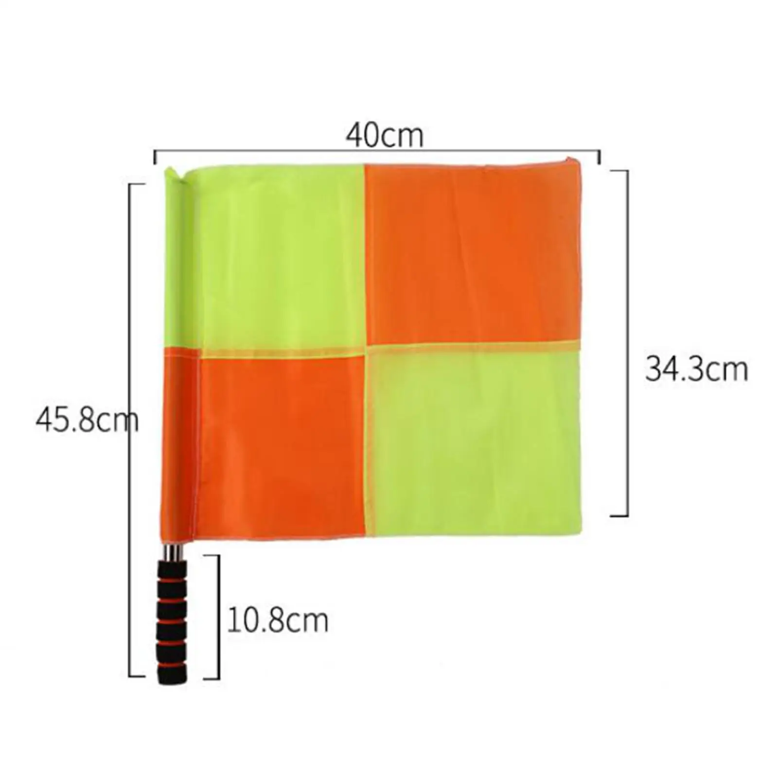 Referee Flag Flag Portable Hand Flag Traffic Flag for Campus Games Soccer Traffic Football