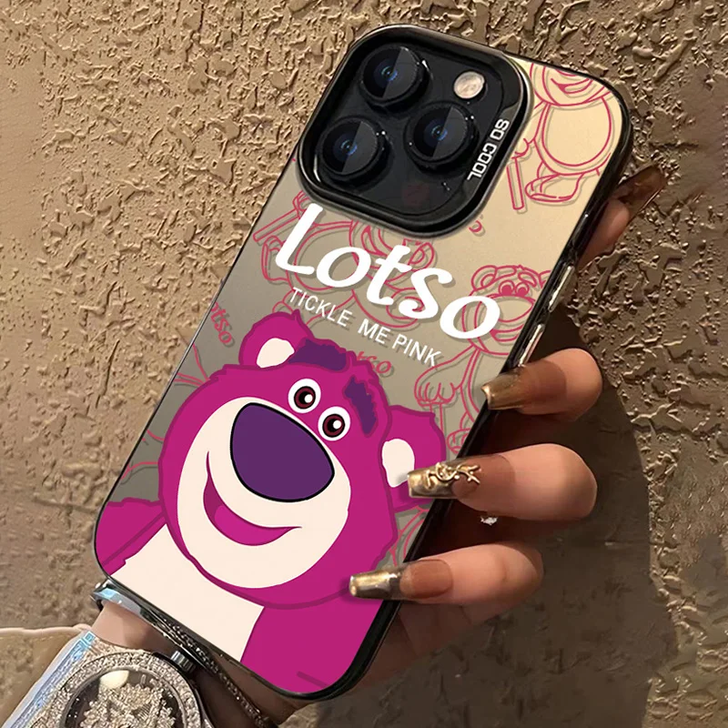 

Miniso Toy Story Lotso strawberry bear Case For Samsung Galaxy S23 S22 S21 S25 S24 Plus FE Ultra A54 A53 A55 A16 A56 A34 Cover