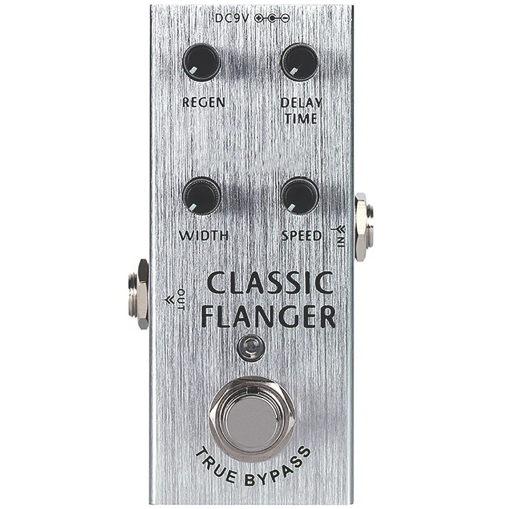 

Classic Flanger Guitar Effect Pedal Metal Distortion Sound Electric Guitar Effects Small Portable Instrument Compressor