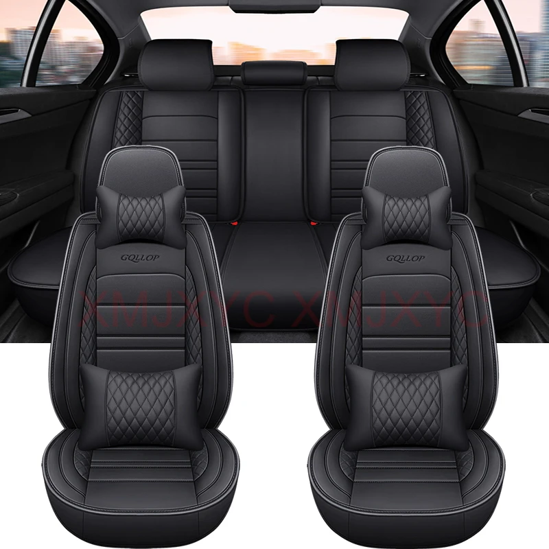 

High Quality PU Leather 5 Seat Car Seat Cover for Most Car Models Comfortable Breathable Car Accessories Interior Details