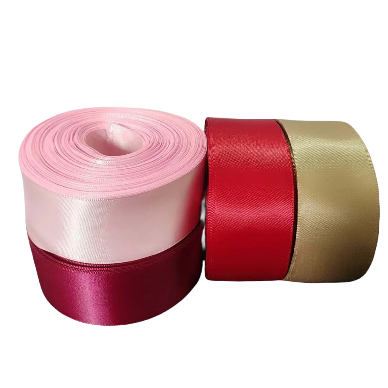 25 Yards 4 cm Wide Satin Ribbon Packaging Materials Are Perfect for Wedding, Handmade Bows and Christmas DIY Gift Packaging Ribbons