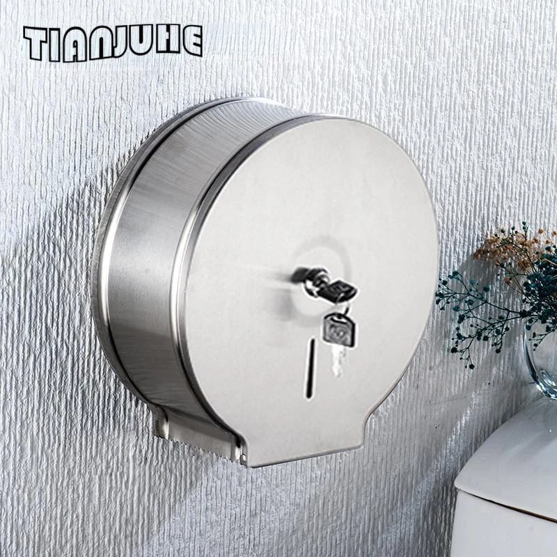 Decorative Tissue Box Tissue Box Wall-Mounted Paper Tissue Dispenser Stainless Steel Hand Towel Dispenser for Bathroom