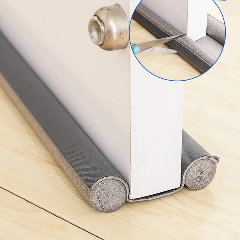 Flexible Door Gap Bottom Seam Sealing Bathroom Door Seal Sound Proof Dust Strip Waterproof Guard Sealer Stopper Double Stick