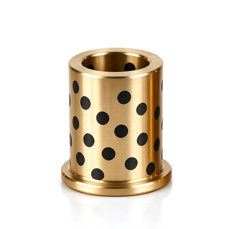 Flanged Graphite Bronze Bushing M30 M35 M40 M45 M50 M55 JFB Oilless Self Lubricating Copper Sleeve Industrial Mold Guide Bushing