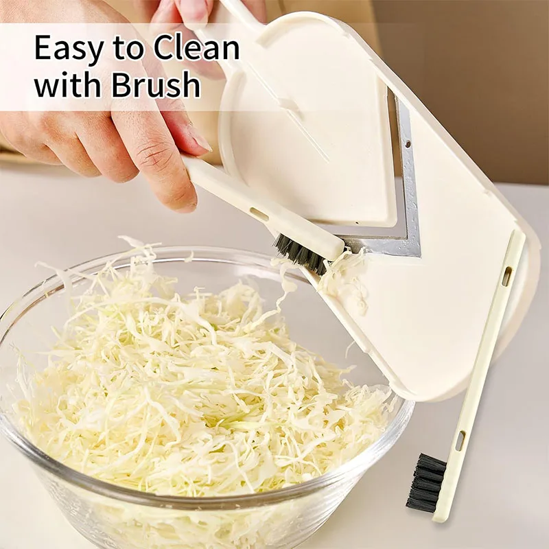 قطاعة الملفوف يده قطاعة المندولين الفولاذ المقاوم للصدأ الملفوف كولسلو القاطع أداة تقطيع الخضراوات رقائق البطاطس القطاعة JT580