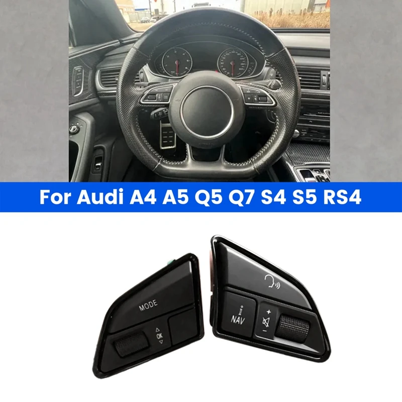 

4L0951523D New Car Steering Wheel Multi Function Control Buttons Switch STD For A4 A5 Q5 Q7 S4 S5 RS4 4L0951523DXHA Parts