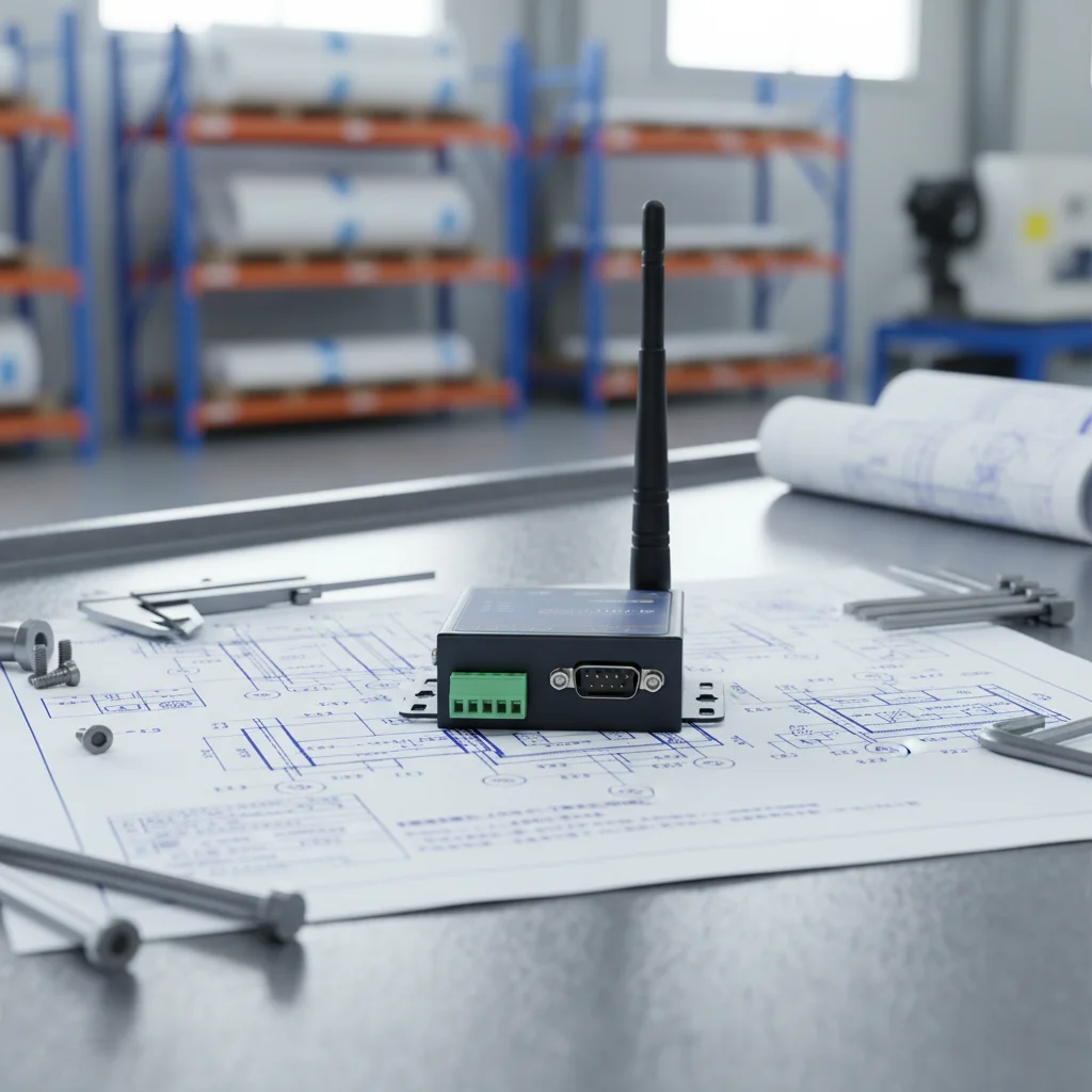 Industrial DTU Serial Port Server RS232/RS485/RS422 to WiFi/Ethernet Converter Module for Automation Data Transmission