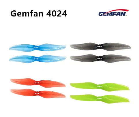 Gemfan Hurricane 4024 2 Paddle Propeller 1.5mm Hole T Mount Brushless 1408-1506 motor for FPV Racing Toothpick Helicopter