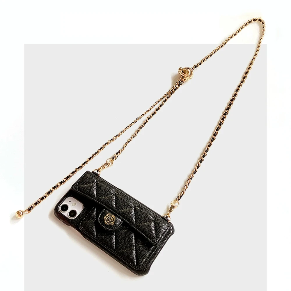 Роскошный кожаный чехол для телефона с тисненым узором для iPhone 15 14 13 12 Pro Max Модный популярный однотонный чехол с золотыми буквами