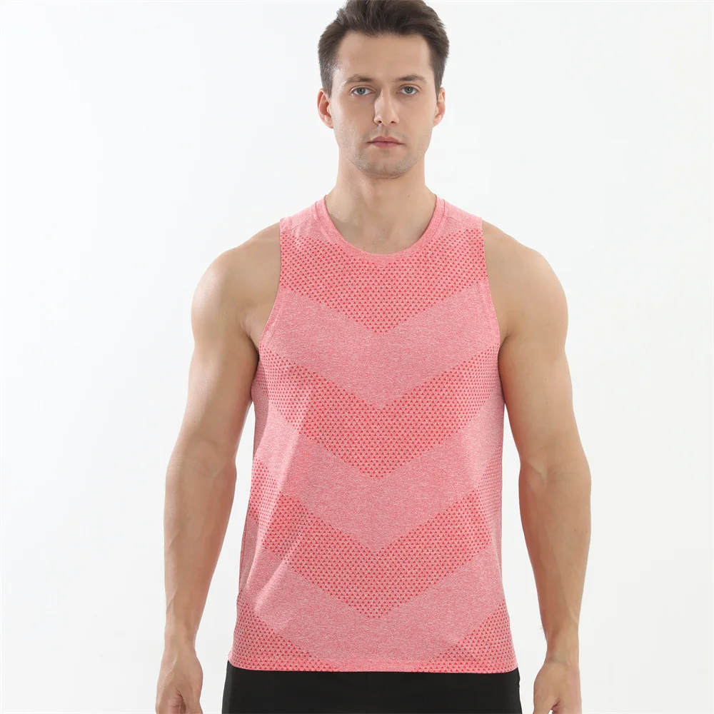 Sports vest men's breathable fashionable sleeveless vest T-shirt basketball fitness running sports quick-drying top