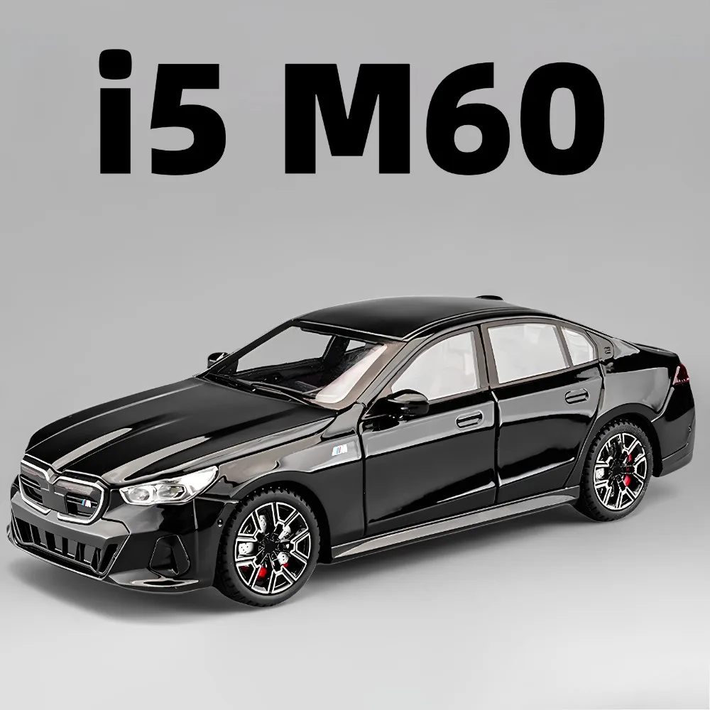 

Масштаб 1:24 I5M60 M8, модель спортивного автомобиля, игрушка, литой под давлением металлический звук, свет, амортизирующие двери, открытые модели транспортных средств для детей
