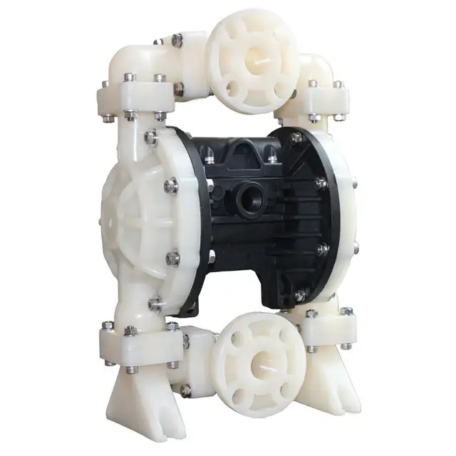 Polypropylene Air Operated Double Diaphragm Pump With PTFE Diaphragm And Valve Ball