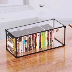 Large Capacity Acrylic DVD CD Storage Box Dustproof Waterproof Media Organizer with Aluminum Alloy Frame Secure Storage Solution
