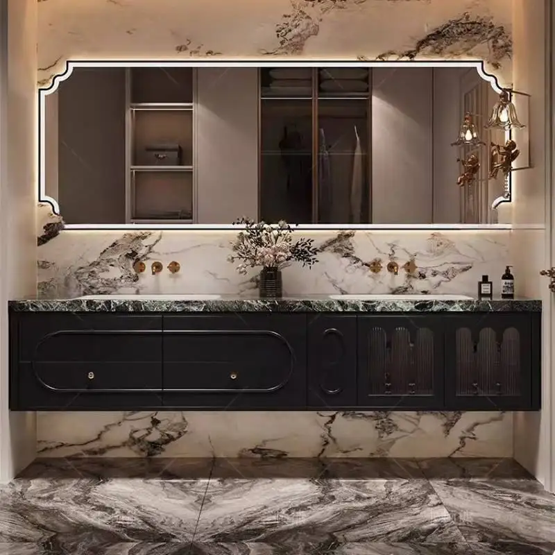Modern Mirror Bathroom Cabinet Organizer Light Stuff Shelf Bathroom Cabinet Closet Drawer Meuble Salle De Bain Furniture