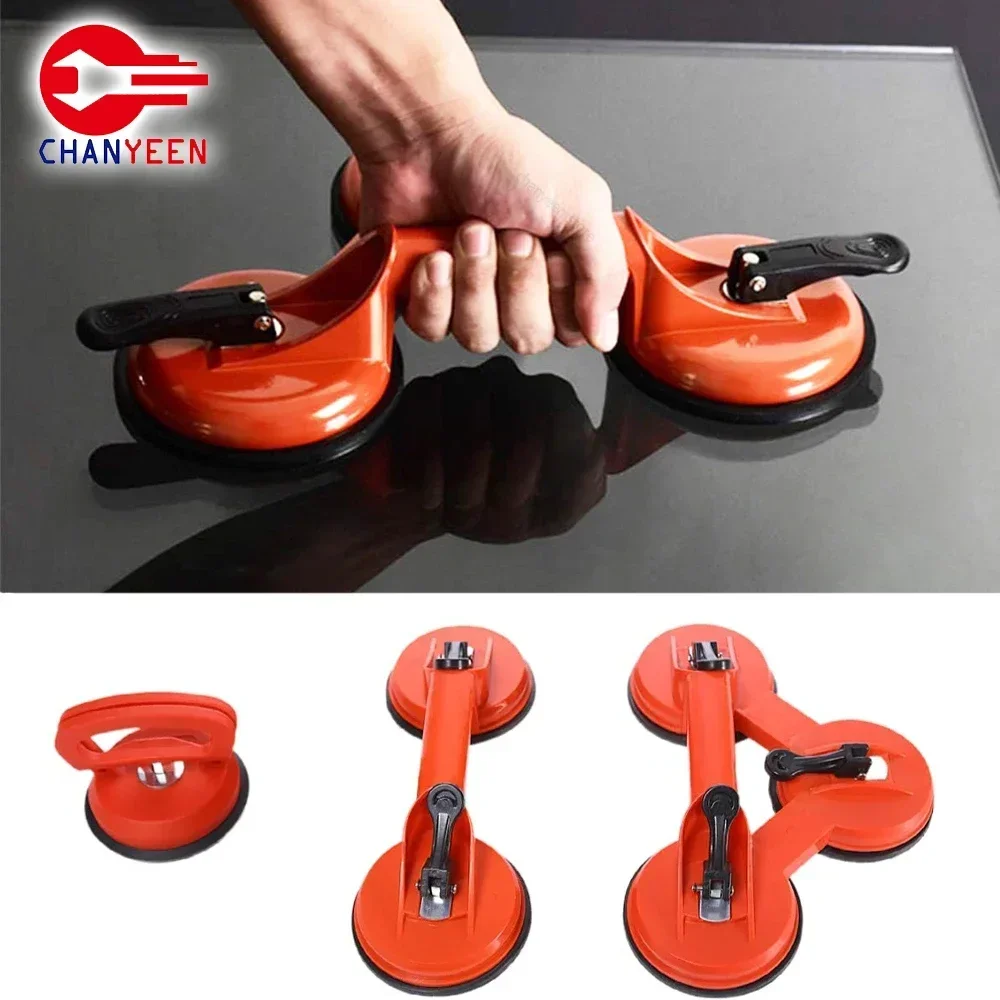 Ventosas de elevación de vidrio, soporte de mango ABS de vacío de alta resistencia para levantar baldosas, reparación de parabrisas de coche, herramientas de construcción manual