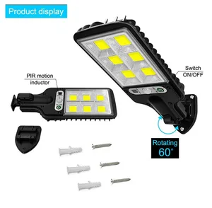 Ammtoo 72cob Solar Outdoor Led 안뜰 벽 램프 인체 유도 정원 테라스 차고 도어 가로등 램프 616b 6 최고의 판매 정원 장식 야외 - №4