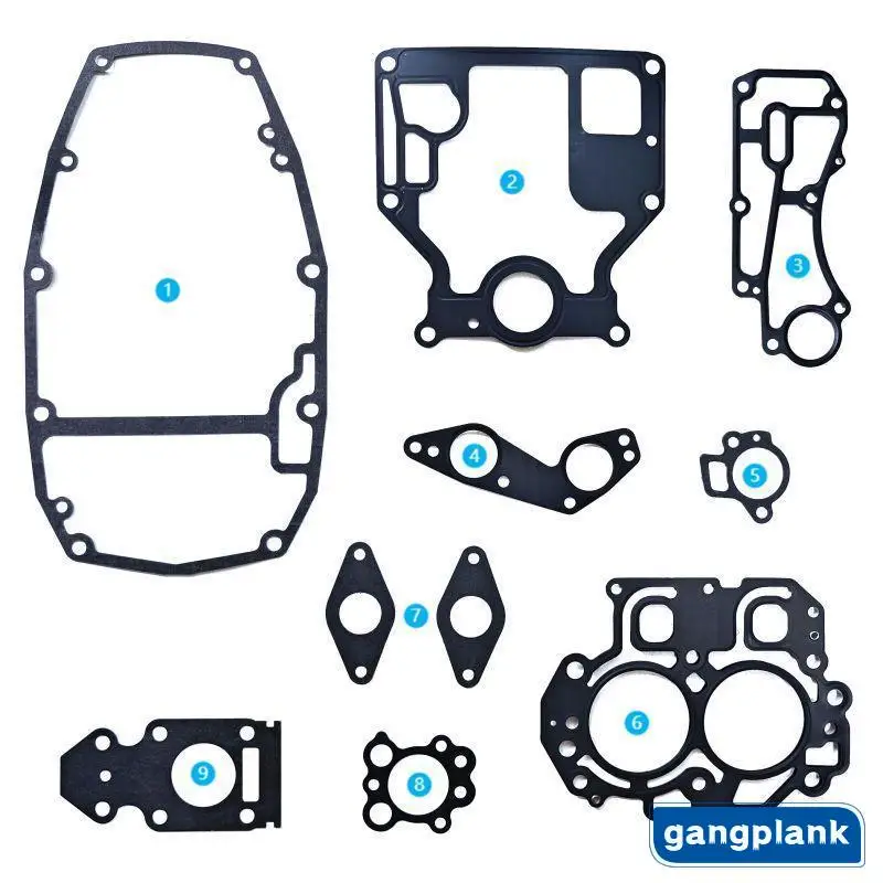 Outboard Engine Overhaul Kit Gasket Cylinder Gasket 66M-11181-00 for Yamaha 4 Stroke 9.9-15 Hp Boat Engine Gaskets