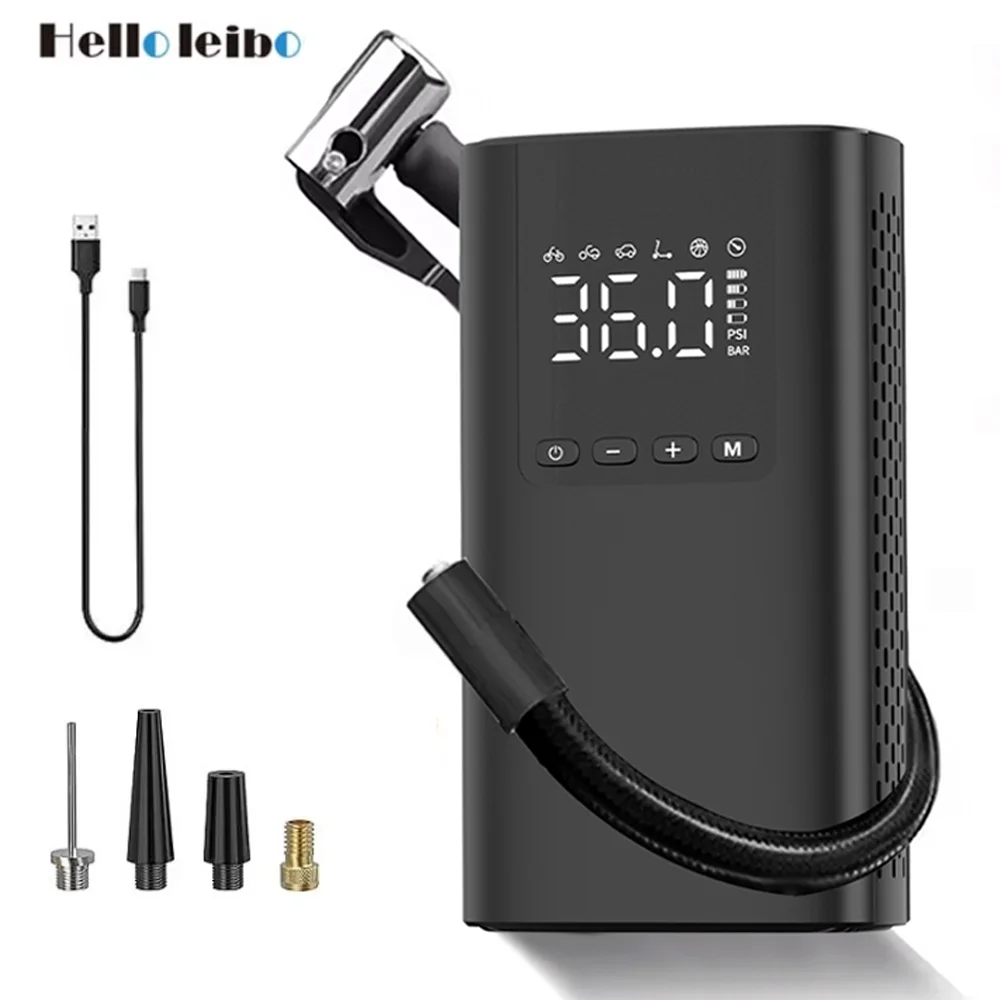Car Air Pump Wireless Protable Car Air Compressor 150PSI Tire Inflation Pump for Motorcycle Bicycle Car Tire Ball Inflator