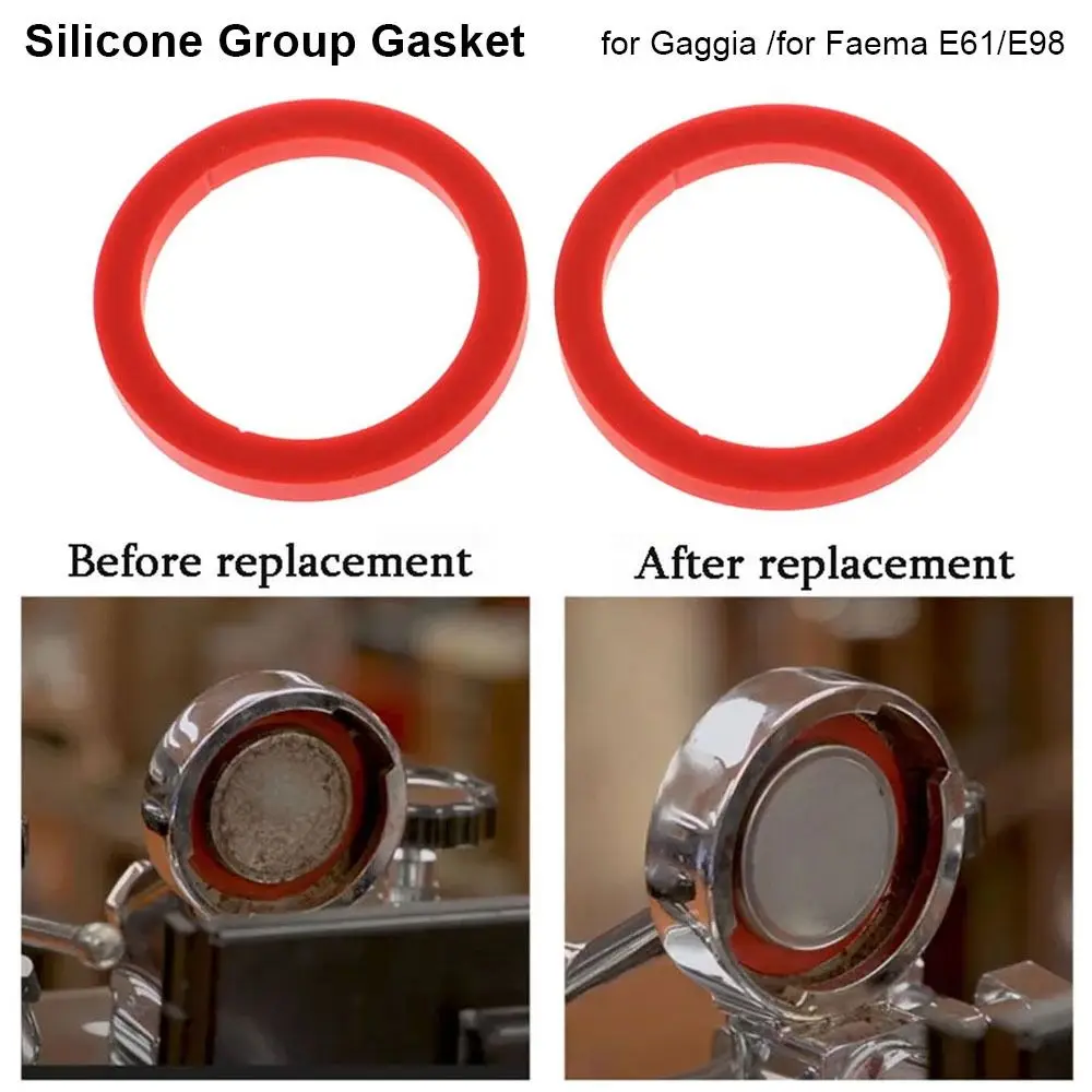 1 قطعة دائم 8.0 مللي متر مجموعة السيليكون طوقا E61 مانعة للتسرب O-حلقة طوقا حلقة مانعة للتسرب القهوة