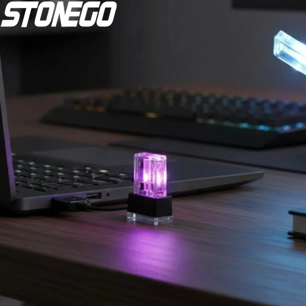 

Миниатюрная USB LED-лампа для интерьера автомобиля, декоративная, с функцией Plug and Play, аварийный светильник для транспортных средств