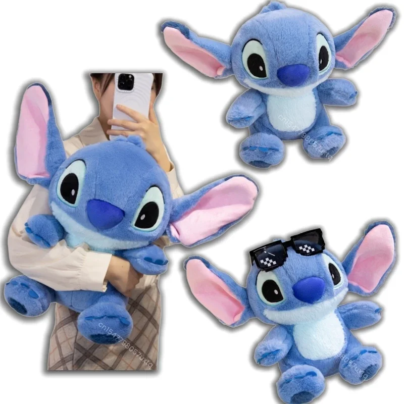

Big Size Lilo & Stitch Plushies Cartoon Figure Stitch Plush Toy Cute Blue Alien Stuffed Doll Soft Plushie for Fans Birthday Gift