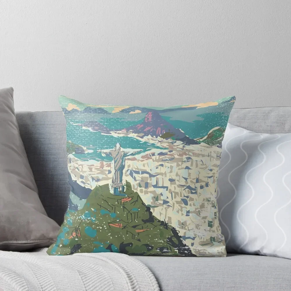 Rio de Janeiro Throw Pillow Rectangular Cushion Cover Christmas Pillowcase pillow