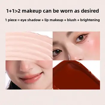 小奧丁小冰塊系列腮紅膏雙效唇膏膏高光多用途韓國腮紅 10 最佳銷售 小奧丁 - №10