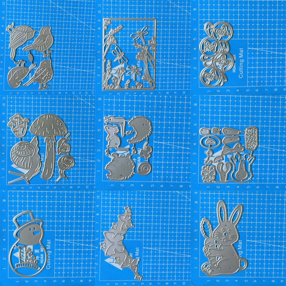 Metal Cutting Dies Cut Mold Animal Rabbit bird butterfly dragonfly snowman Scrapbook Paper Craft Knife Mould Blade Punch Stencil