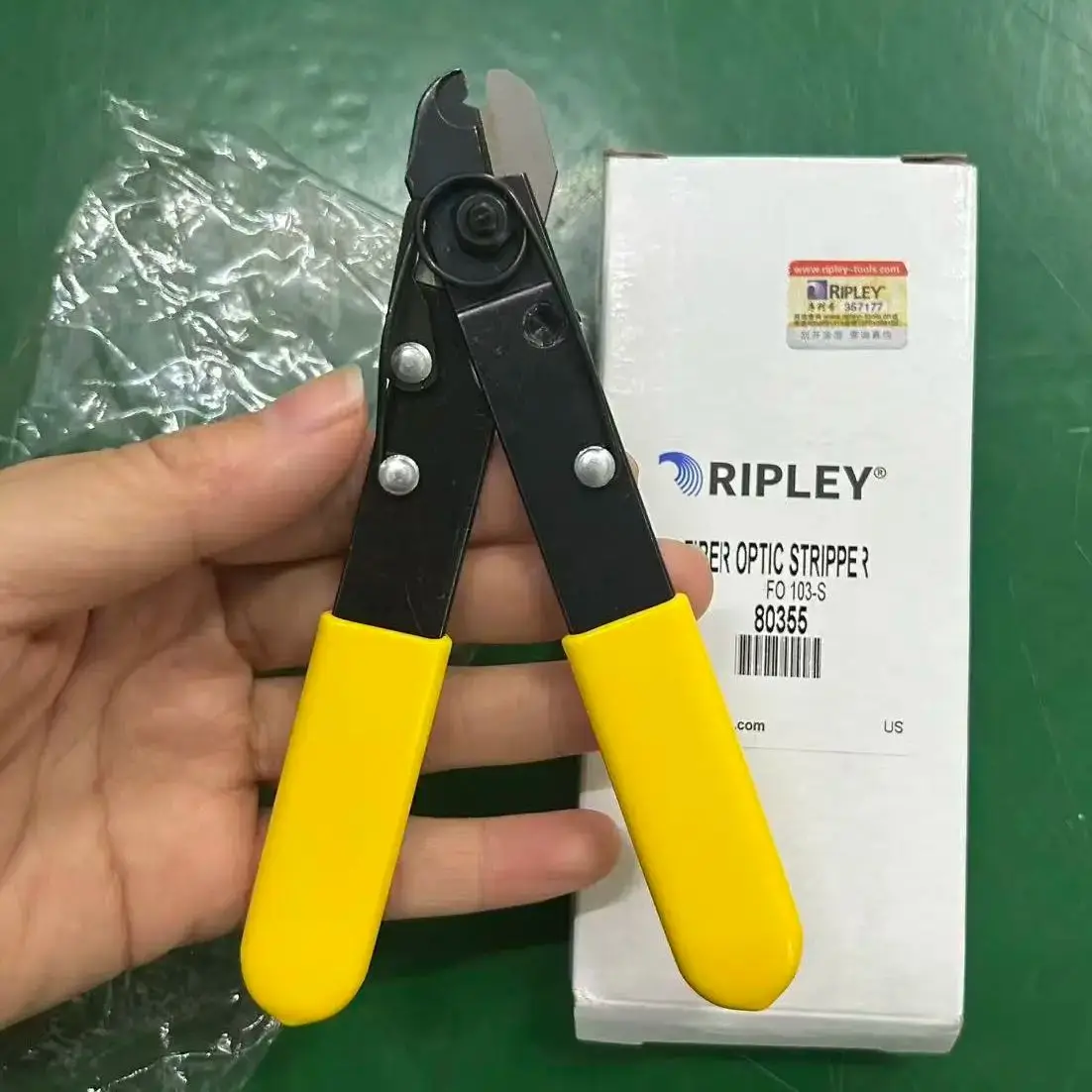 الأصلي ميلر FO103-S ثقب واحد الألياف البصرية المتعرية ميلر المشبك الألياف تجريد كماشة FO103-S ميلر متجرد الأسلاك #5