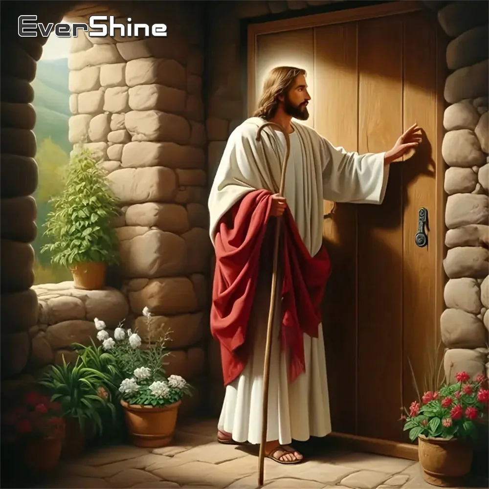 Evershine Full Square Round Diamond Mosaic Man Portrait Religion DIY Jesus Diamond Painting Character New Arrival Decor for Home