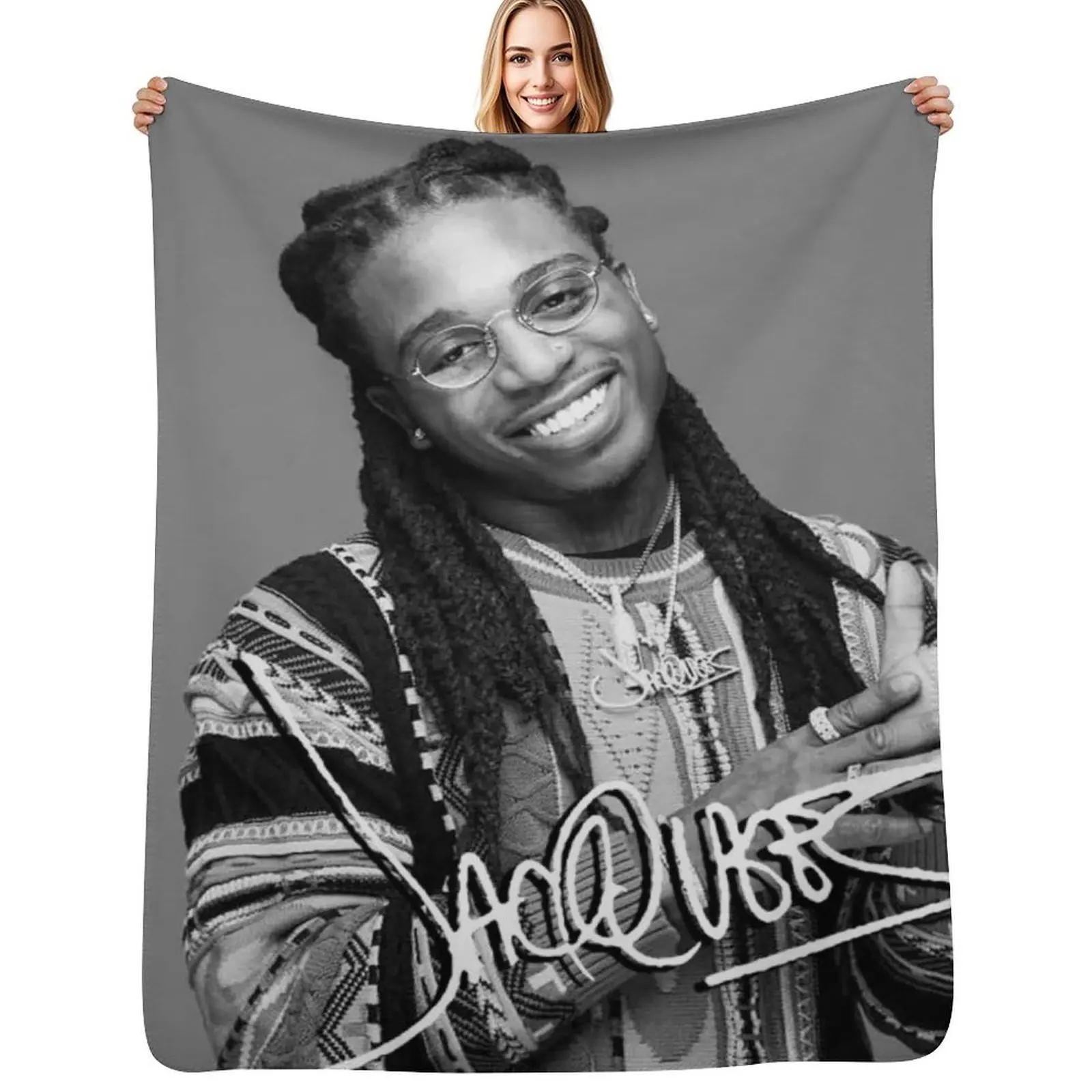 

Tenjaq King of R & B American Tour 2019 2020 Throw Blanket Polar Decorative Sofa Decorative Throw Beautifuls Blankets